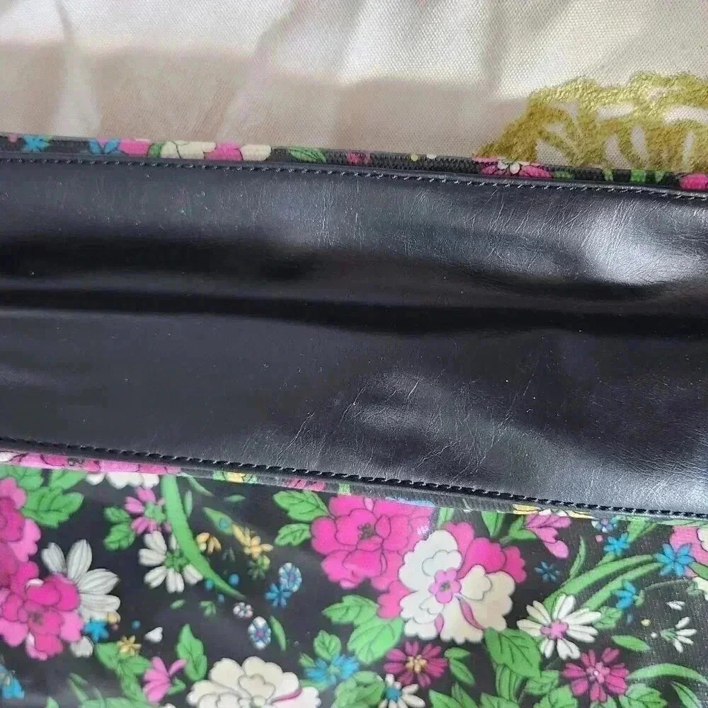 Floral Print Coated Canvas Tote Bag - Picture 3 of 5
